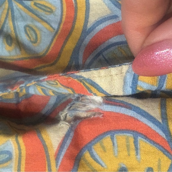 Junk Food Clothing LA Citrus Print Button Up Shirt Men’s Large Tropical Summer - Picture 8 of 9